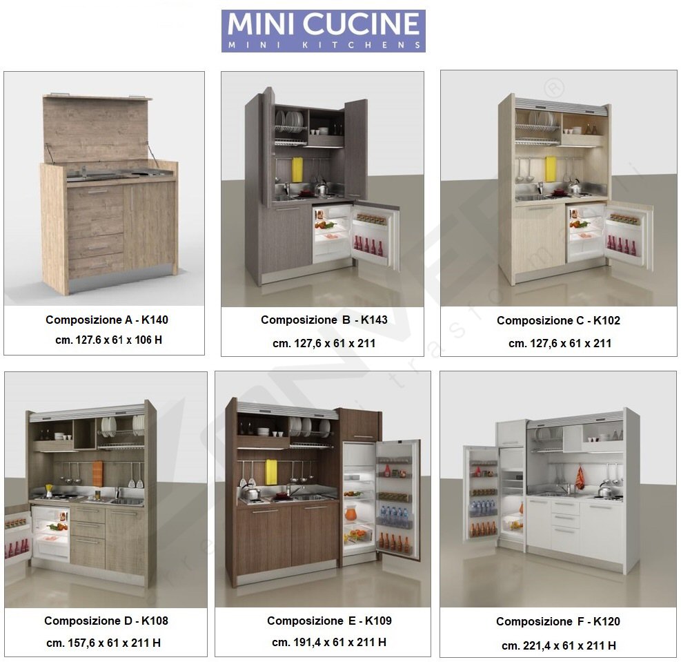 Mini cucine a scomparsa a Torino