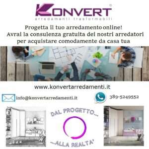 Progettazione e vendita online di arredamento da Konvert Arredamenti a Torino